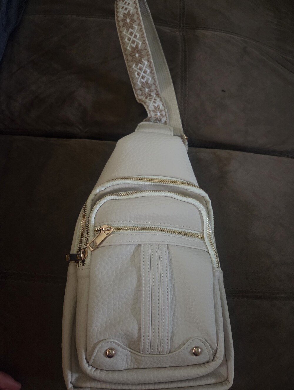Crossbody Beige Bag - Brand New! - Picture 2 of 9